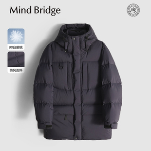 男士 新款 户外旅游保暖高克重90白鹅绒羽绒服 Bridge2025冬季 Mind