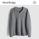 Mind 潮 高级感毛衣男100%绵羊毛海鸥领针织衫 Bridge2025秋季 新款