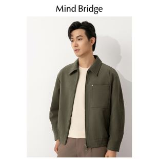上衣春秋潮牌复古外套 Mind Bridge仿麂皮绒夹克男装 2024新款 工装
