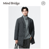 西装 Mind 领90鸭绒羽绒服 男士 商务休闲中长款 Bridge2025冬季 新款