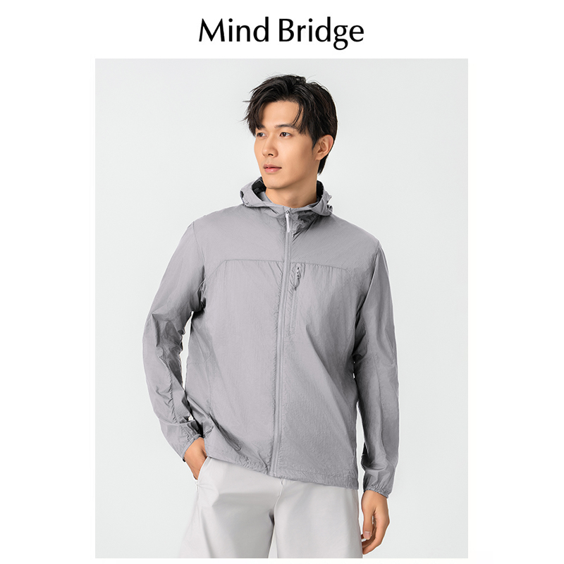 Mind Bridge防晒衣男夏薄款透气外套新款防紫外线户外钓鱼防晒服