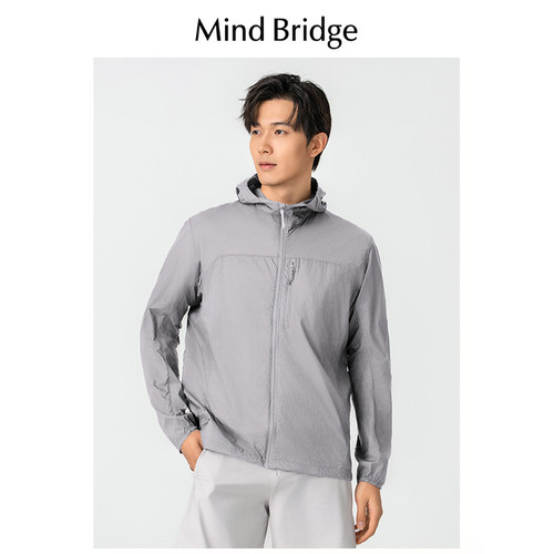 Mind Bridge防晒衣男夏薄款透气外套新款防紫外线户外钓鱼防晒服
