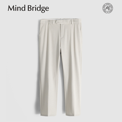 Mind Bridge2026春季新款男高级感含羊毛混纺垂感西裤直筒休闲裤