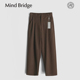 Bridge2025秋冬季 新款 男士 Mind 高级感含羊毛混纺毛呢宽松休闲裤