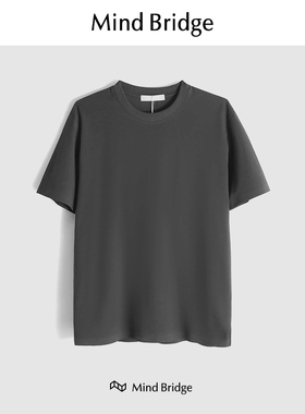 Mind Bridge2025男长袖户外运动快干圆领T恤短袖素色基础打底衫潮