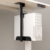 电脑主机托架台式 机箱悬空支架悬挂式 挂墙置物架桌下固定壁挂吊架