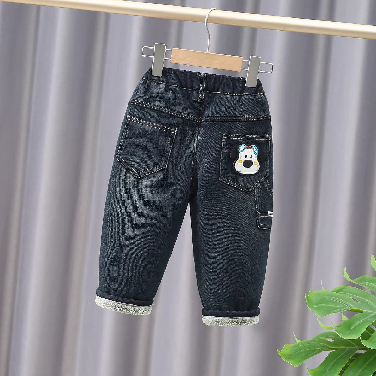 法国男童加绒裤子小童加厚牛仔裤女童宝宝冬季羊驼绒保暖一体绒裤,童装/婴儿装/亲子装,套装,淘宝优惠券,粉丝福利购,淘宝优惠卷