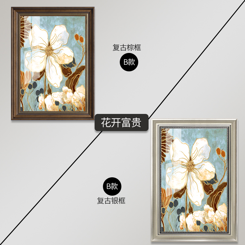 美式电表箱遮挡箱竖款家用配电箱装饰画免打孔强弱电闸推拉式挂画