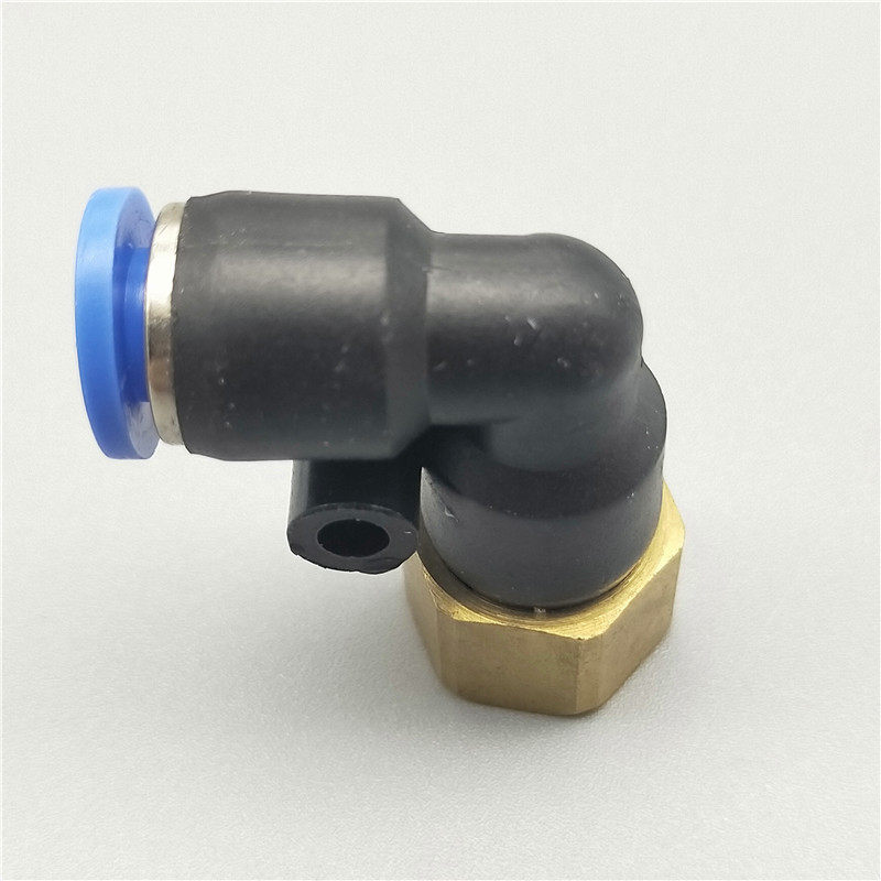 气动元件弯通内牙螺纹快插直角气管接头PLF4-01 6-02 8-03 10-04