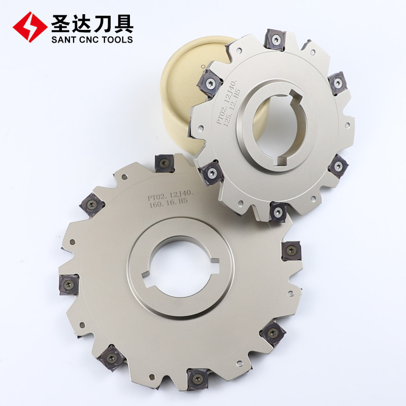 株洲圣达数控三面刃铣刀盘PT02系列参考SMP01-250*6-K50-SN12-24