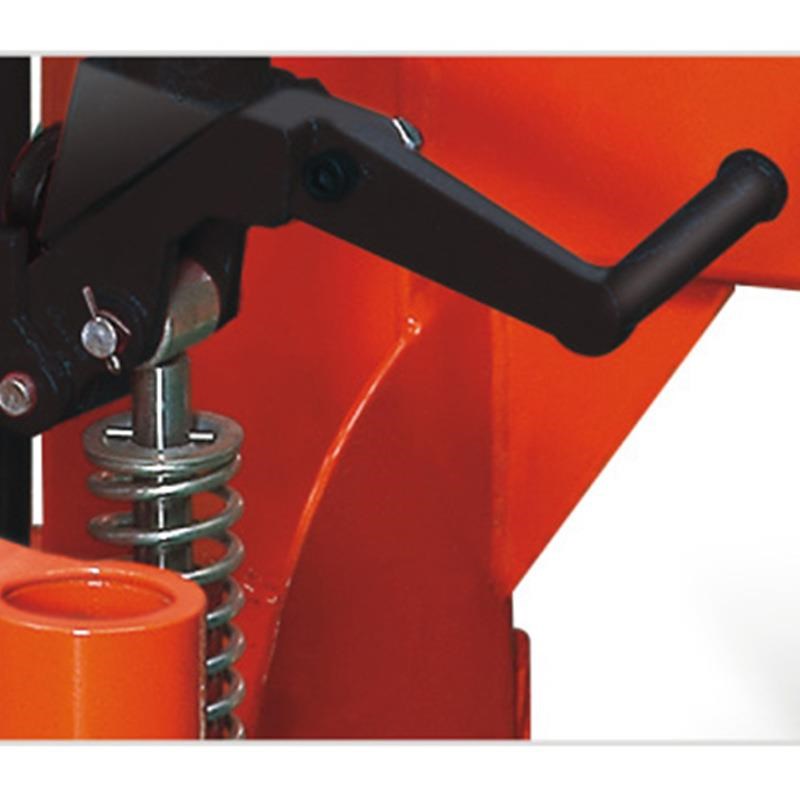 宽支腿1吨升高1.6米宽腿手动升高车手动堆高车CTY-E液压升降叉车