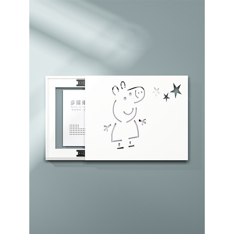 电表箱装饰画电闸盒弱电箱配电箱网线遮挡箱免打孔多媒体集线箱画