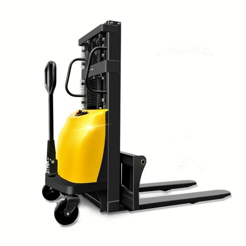 半电动堆高车电动叉车小型搬运液压升降机装卸车堆垛机半电动叉车