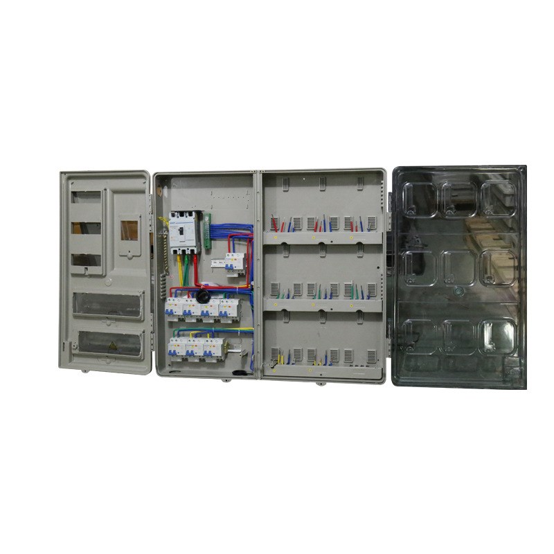 厂家供应国网半透明PC电表箱单相  4/6/9/12/16户电表箱