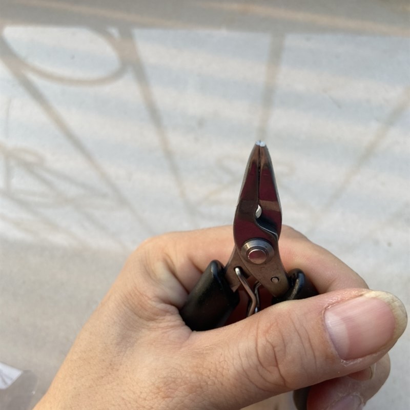 羽拳体育新品羽毛球网球拍拉线穿线机工具小巧弯嘴钳夹黑色图片