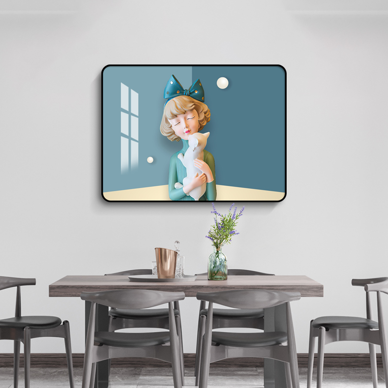 电表箱装饰画现代简约配电箱壁画轻奢挂画遮挡电闸开关盒客厅墙画