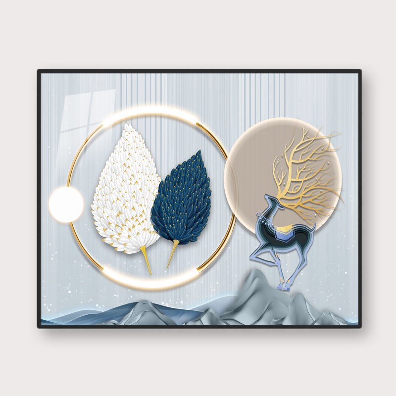 现代轻奢电表箱装饰画免打孔艺术客厅挂画遮挡瑕疵配电箱开关墙画