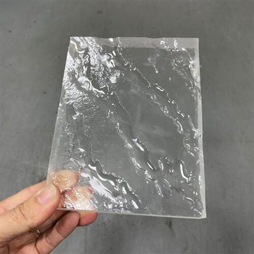 热销透明冰裂纹亚克力酒店大堂装饰隔断水波纹流S水纹有机玻璃屏