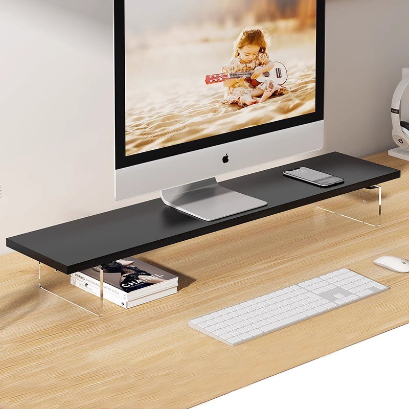 速发电脑桌克显示屏台式亚面力支架简约电脑桌屏幕增高架