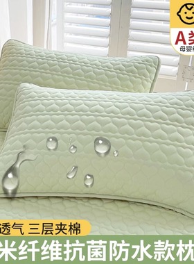 速发202新款夹棉内套一对装家用单人x8474cm防水枕头套枕芯枕胆套