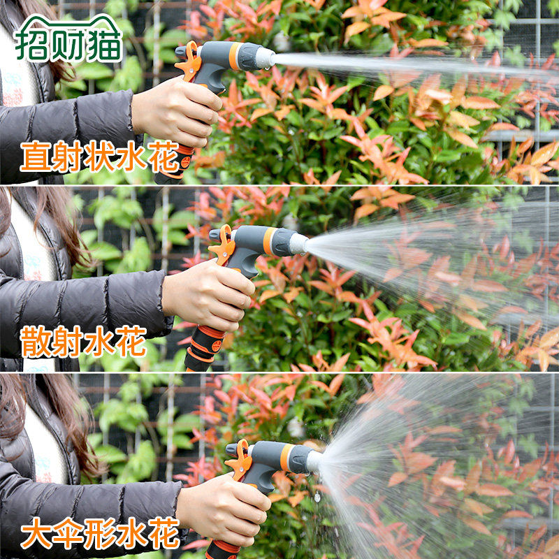 速发热销高压洗车水枪套装家用浇花刷车组合工具汽车洗车器冲车水