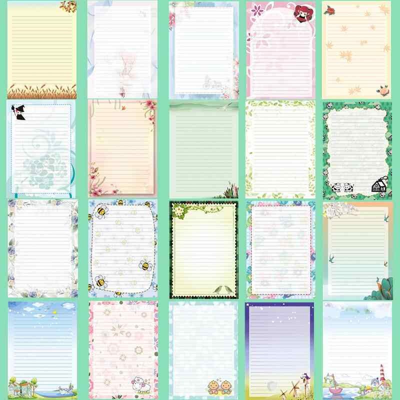 速发作文纸本A4纸彩色信纸原稿可爱通语花边纸0信格格字方小学生