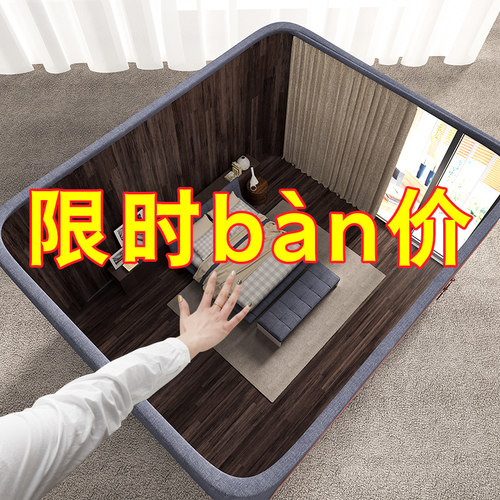 速发棉麻衣服收纳箱布艺衣物子理盒箱整袋子折叠神柜储物筐袋家用