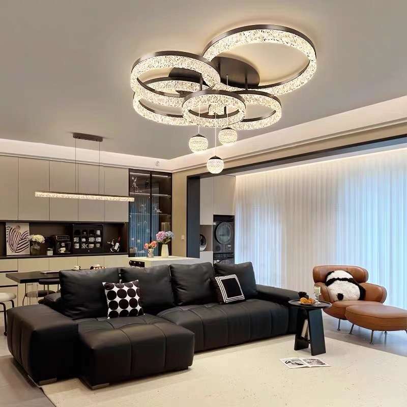意式轻奢客厅吸顶灯饰2025新款灯具现代简约中山主灯具创意吸顶灯