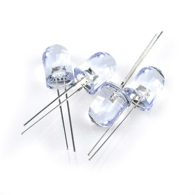 8MM圆头0.5W短脚led发光二级管 f8圆头红蓝绿黄白光0.5w直插灯珠