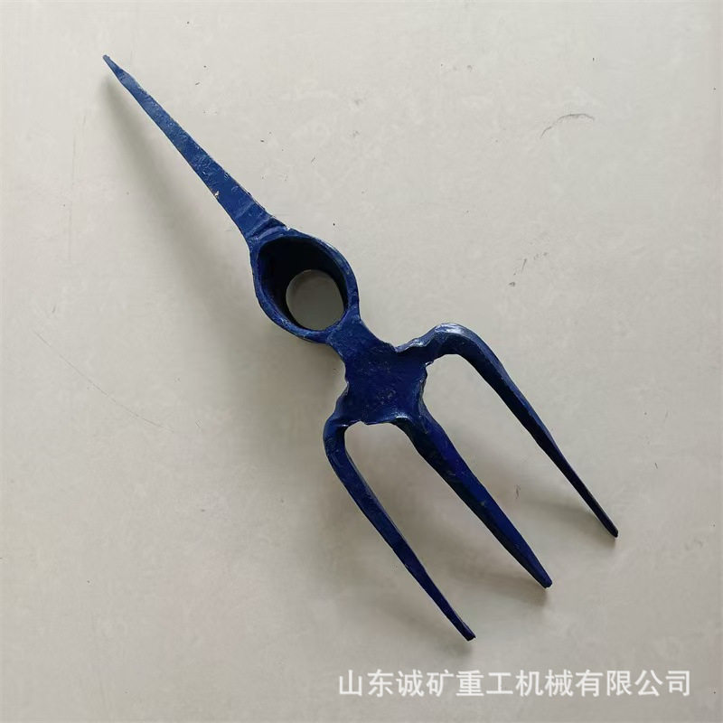 铁路三齿耙镐钢镐 含木柄铁路两用三齿镐 铁路镐头