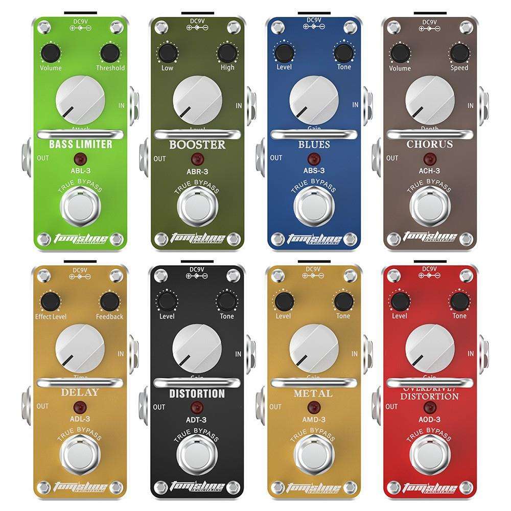 AROMA阿诺玛电吉他效果器失真过载混响模拟哇音吉他效果器降噪器