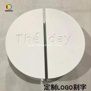 中式大门拉手服装店半圆玻璃门双开门实木门把手古铜刻字logo