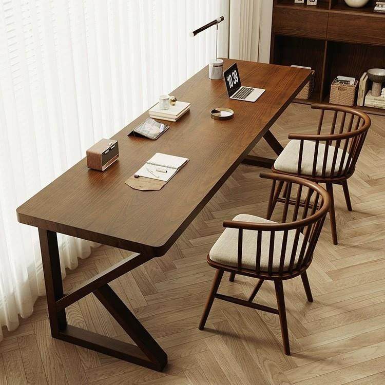美式胡桃木色书桌实木双人长电脑桌家用学习桌子靠墙办公桌写字台,农机/农具/农膜,其它农用工具,淘宝优惠券,粉丝福利购,淘宝优惠卷