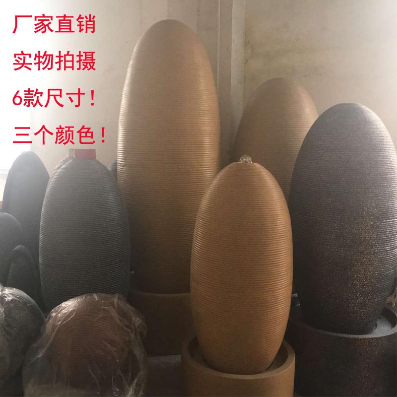 创意欧式流水喷泉客厅家居装饰品纯手工制作风水摆件