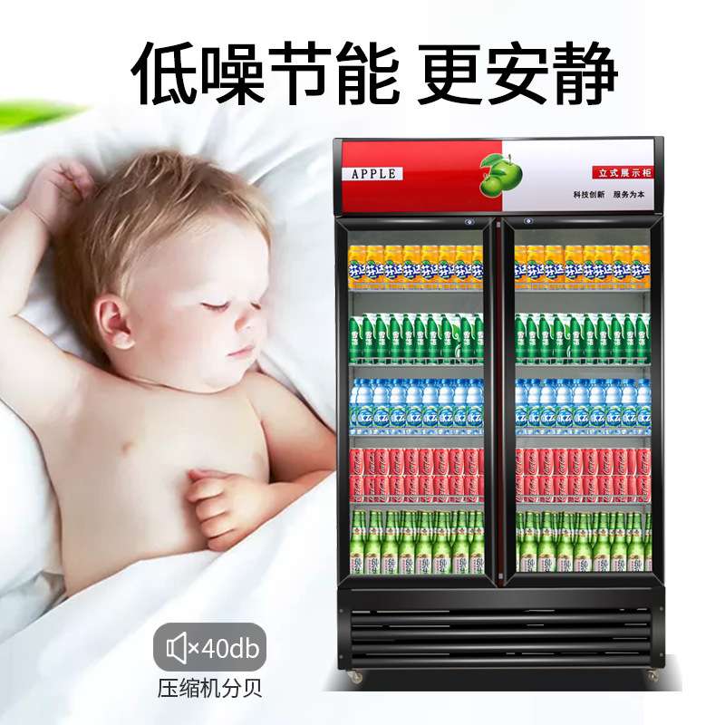 商用啤酒柜饮料展示柜冷藏保鲜柜立式单双门展柜冰箱冷柜冰柜超市