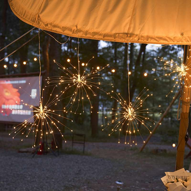 太阳能户外防水蒲公英装饰灯氛围造景装饰花园庭院阳台室外烟花灯