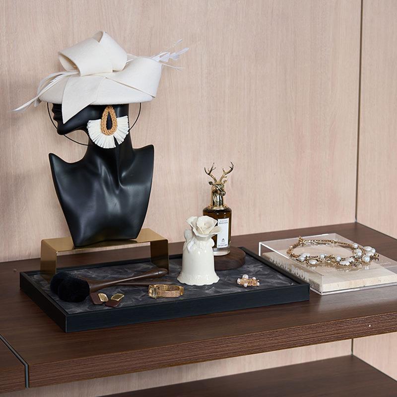 样板房衣帽间女士梳妆台摆件家居展厅软装饰品摆设道具