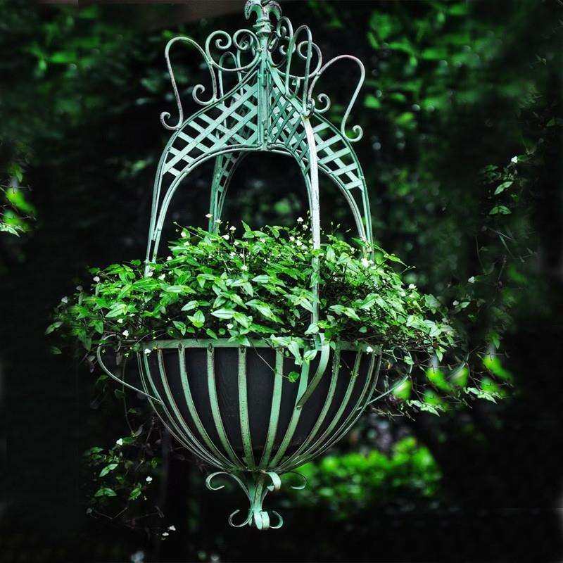 铁艺吊篮花盆悬挂花架子植物支撑户外花园绿萝月季兰收纳庭院装饰,农机/农具/农膜,其它农用工具,淘宝优惠券,粉丝福利购,淘宝优惠卷