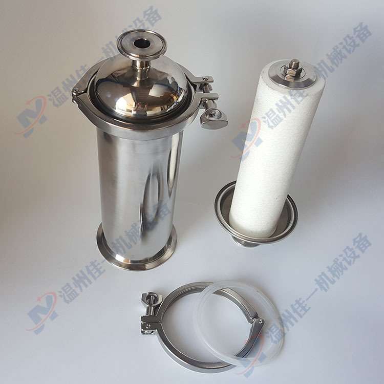 温州生产不锈钢PP棉熔喷滤芯过滤器 卫生级快装式直通管道过滤器