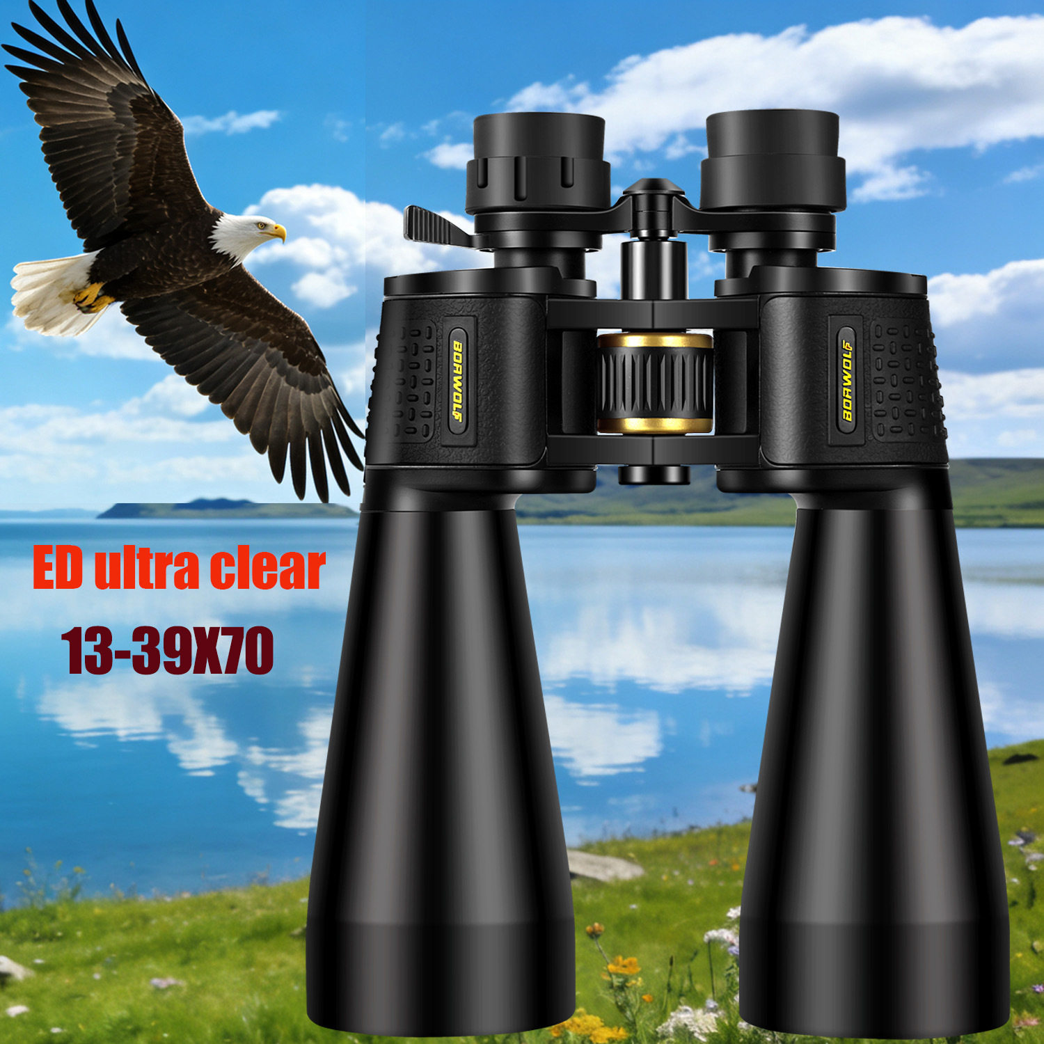 BORWOLF 13-39X70 ED超清 13X-39X变倍 70MM大物镜双筒望远镜