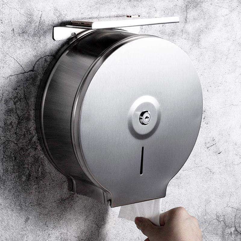 酒店卫生间大卷纸盒不锈钢304厕所大盘纸巾盒壁挂式抽纸架免打孔,农机/农具/农膜,其它农用工具,淘宝优惠券,粉丝福利购,淘宝优惠卷