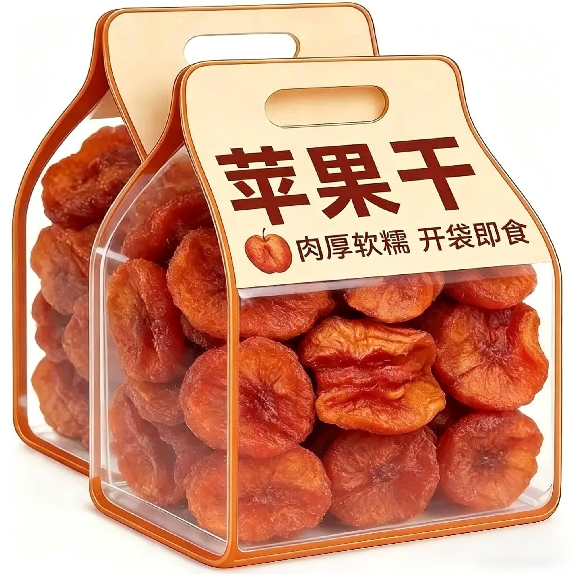 【香甜苹果干】倒蒸苹果干三蒸三晒软糯香甜苹果干开袋即食袋装