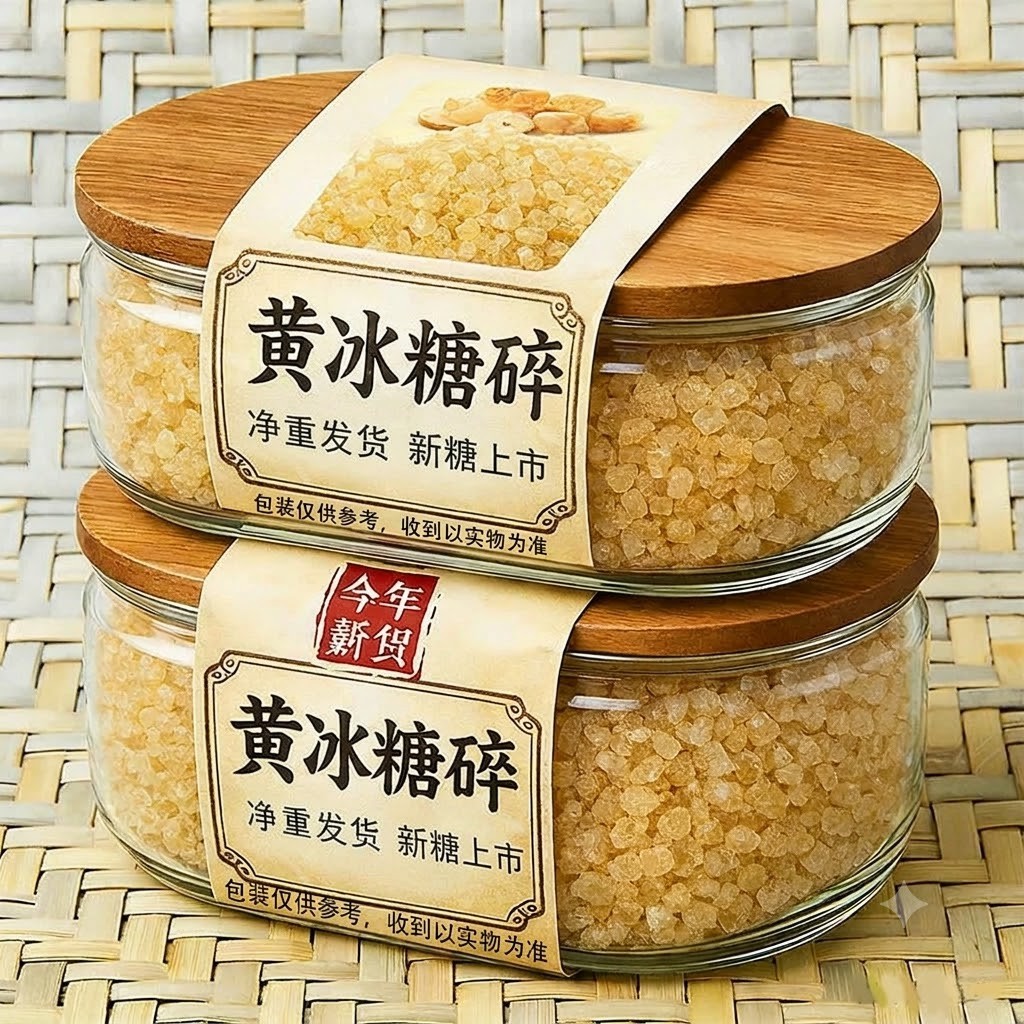 净重发货】新黄冰糖粉冰糖碎蔗香手工熬制小颗粒泡茶家用商用批发