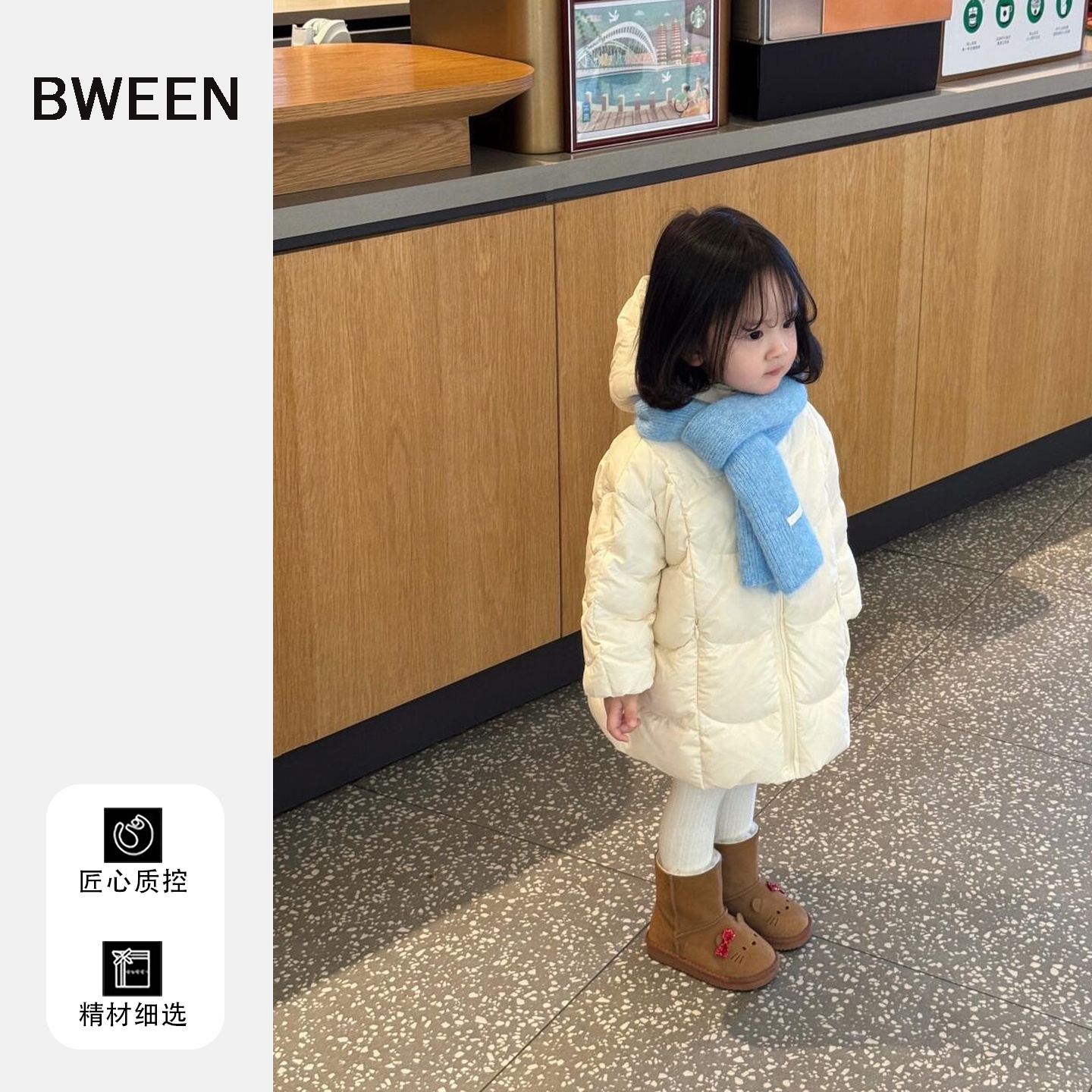 舒适小公主zui爱的女童羽绒服