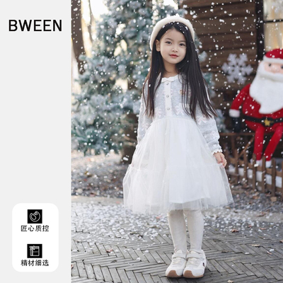 冬天超仙公主系的女童连衣裙