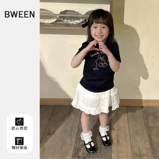 女童短袖t恤春款2026新款洋气儿童韩版宝宝时尚可爱百搭卡通上衣