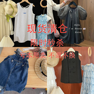 亏本清仓不换超好看女童连衣裙t恤长袖裙短袖儿童上衣夏薄款