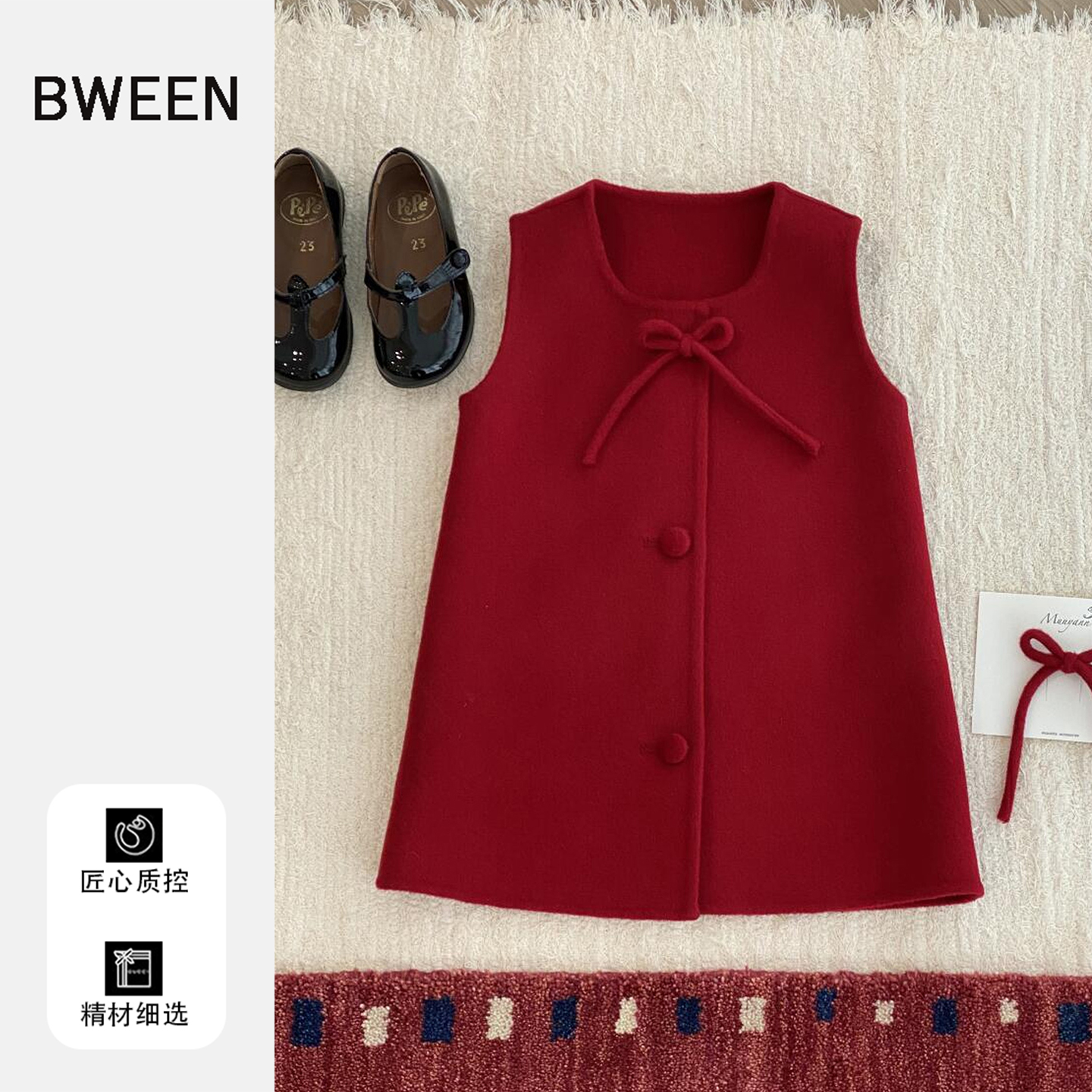 推荐自留的毛呢女童连衣裙冬季