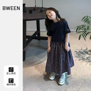 女童春款短袖t恤2026新款洋气儿童韩版宝宝时尚简约百搭纯色上衣