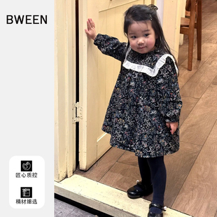 女童春款连衣裙2026新款洋气儿童韩版女宝宝时尚甜美碎花裙子春季
